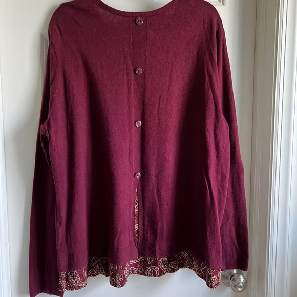 J. Jill Sweater - Maroon - Size XL - Picture 8 of 9
